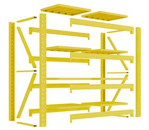 Boltless lưu trữ giá công nghiệp kho Kệ hệ thống nhiệm vụ trung bình kim loại giá lưu trữ kệ cho hậu cần kho thiết bị - Product Image 1