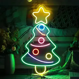 Cosun led asılı dekorasyon ağacı merry christmas neon burcu