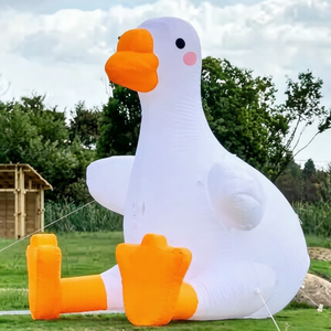 Grand canard <span class=keywords><strong>gonflable</strong></span> couché <span class=keywords><strong>de</strong></span> dessin animé, accessoire décoratif publicitaire pour centres commerciaux, sites touristiques et magasins en plein air - Product Image 5