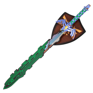 Espada Maestra Encantada de Link de 91 cm de <span class=keywords><strong>The</strong></span> Legend <span class=keywords><strong>of</strong></span> Zelda: Tears <span class=keywords><strong>of</strong></span> <span class=keywords><strong>the</strong></span> <span class=keywords><strong>Kingdom</strong></span>, Réplica de Cosplay sin Filo, Decorativa - Product Image 1