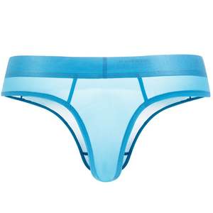 JOCKMAIL — caleçon sexy en microfibre ultra-mince, string en soie glacée, sous-vêtement pour hommes, boxer de grande poche, U convexe - Product Image 5