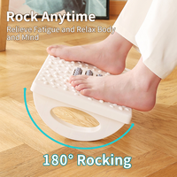 Repose-pieds de bureau en plastique, repose-pieds basculant sous le bureau, pédale anti-croisement de jambes, plateforme d'équilibre pour les pieds