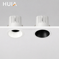 Spot encastré LED commercial 90LM/W 12W 20W 30W anti-éblouissement nid d'abeille 4000K pour hôtel