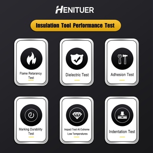 ประแจหกเหลี่ยม HENITUER F8050 ระดับอุตสาหกรรม ด้ามจับหุ้มฉนวน ประแจอเนกประสงค์สำหรับใช้ในบ้าน ประแจหกเหลี่ยมหุ้มฉนวน - Product Image 6