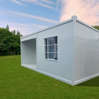 Casa Contenedor Modular Comercial Personalizada con Certificación CE, Estructura de Acero Ligero, Resistente al Fuego y al Viento, para Oficinas, Hoteles