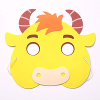 Masque d'animal de dessin animé pour enfants pas cher Décoration d'Halloween Forme d'animal en EVA Masque de fête amusant