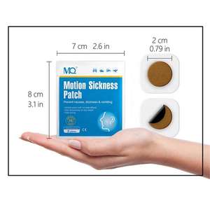 14 Parches para el Mareo por Movimiento, Aplicados en Puntos Específicos de Acupuntura, Alivian Eficazmente la Náusea y los Vómitos Causados por el Mareo por Movimiento - Product Image 1