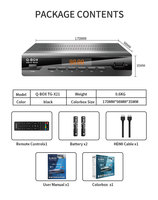 Boîtier TV Wi-Fi Quad Core avec DVB-T2 4K Ultra HD Android 15 Processeur Amlogic S905W pour la télévision numérique terrestre