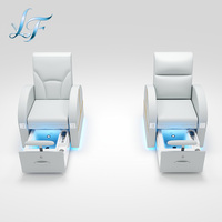 Fauteuil de pédicure multifonctionnel haut de gamme avec bain de pieds et massage par pétrissage pour salons de beauté et de manucure