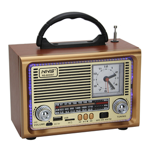 <span class=keywords><strong>Radio</strong></span> rechargeable <span class=keywords><strong>Radio</strong></span> en bois Portable de bureau <span class=keywords><strong>FM</strong></span> AM SW 3 bandes <span class=keywords><strong>Radio</strong></span>-réveil avec USB TF NS-8890BT - Product Image 3