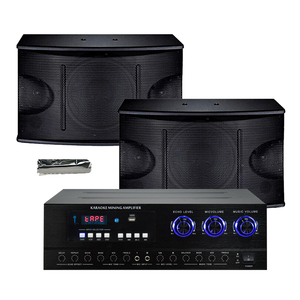 2-Channel Sound System Metal <strong>Amplifier</strong> <strong>Player</strong> <strong>with</strong> 8&quot; <strong>Speaker</strong> HiFi Frequency Response 180W RMS - Product Image 2