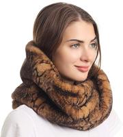 Écharpe léopard en fausse fourrure pour femmes, foulard de luxe, à la mode, chaud, col en lapin,