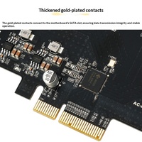 Carte d'extension 5 ports 3.0 JMB585 PCIe pour disques durs