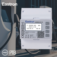 Eastron SDM630-EV V2 Medidor de Energía Trifásico de 100A para Riel DIN con Doble RS485 Modbus MID PTB Bidireccional OCMF AC para Carga de Vehículos Eléctricos
