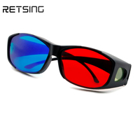 Gafas 3D Anaglíficas de Plástico para Juegos de Computadora, Rojo Cian, Rojo Azul, Precio de Fábrica, Alta Calidad