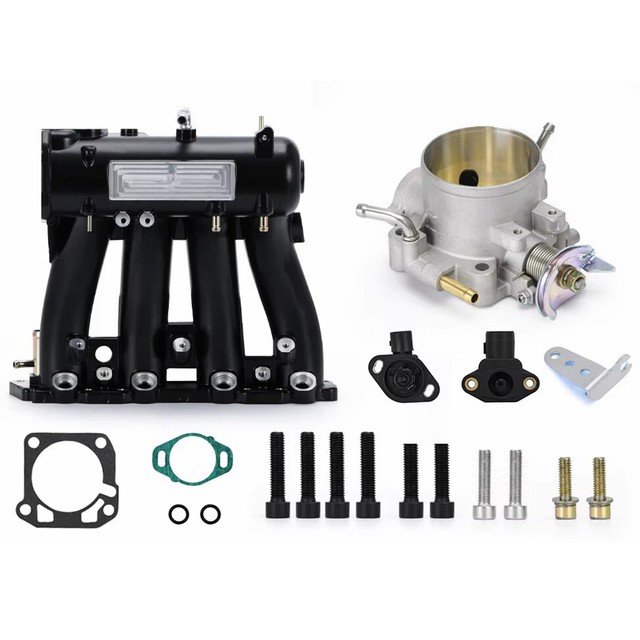 D15 D16 D Series Intake Manifold +70mm Throttle Body For Honda Civic CRX DEL SOL
