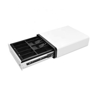 blanco CX-330, <span class=keywords><strong>5</strong></span> compartimentos para <span class=keywords><strong>billetes</strong></span> y 8 para monedas, cajón para caja registradora POS, compatible con <span class=keywords><strong>euros</strong></span> - Product Image 4