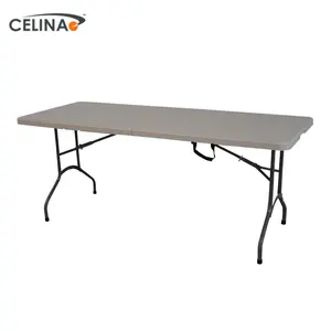 Celina Contemporary Design Waterproof Durable Collapsible 30" Resin Hdpe Folding Banquet Table