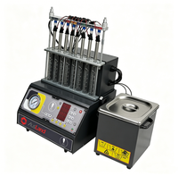 Limpiador de Inyectores de Combustible Ultrasónico AusLand P8 LITE, Máquina de Limpieza para 8 Cilindros, Probador de Inyectores de Gasolina