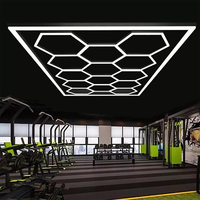 Entrega rápida Hexagon Led Garage Light Hexagon Lights para decoración Hall Gym