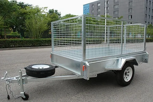 <span class=keywords><strong>Remorque</strong></span> utilitaire Tengfei 6X4 à essieu simple, argentée - <span class=keywords><strong>Remorque</strong></span> de transport légère en acier galvanisé à chaud, capacité de charge de 750 kg pour - Product Image 4