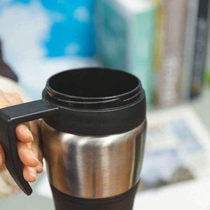 Carafe isotherme moderne en acier inoxydable, anti-fuite et portable - Product Image 3