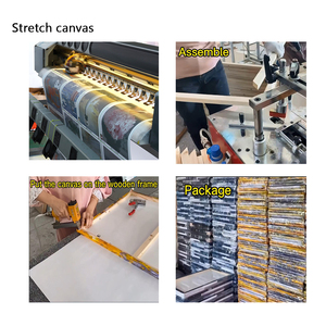 Tranh Con Voi Tranh Vải Bố In Hình Động Vật Hoang Dã Hiện Đại Phong Cảnh Hoàng Hôn Màu Vàng Châu Phi - Product Image 6