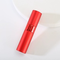Botol Semprot Parfum Kosong Mini Aluminium 10ml Putar untuk Perawatan Pribadi, Parfum, dan Minyak Esensial