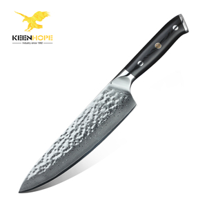 KEENHOPE Oferta Destacada HEROISM Juego de <span class=keywords><strong>Cuchillos</strong></span> de <span class=keywords><strong>Chef</strong></span> de Acero de Damasco de 8 Pulgadas, 67 Capas, Núcleo VG10, Mango de Fibra de Vidrio G10, En Stock - Product Image 1