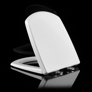 Siège de toilette carré moderne UF à fermeture douce, couvercle de cuvette <span class=keywords><strong>WC</strong></span> en duroplast blanc pour salles de bain de luxe - Product Image 6