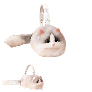 Pop tarzı küçük niş kedi çantası yabancı tarzı cep telefonu Crossbody çanta ile yeni ağ kırmızı zincir popüler evcil hayvan taşıyıcı - Product Image 2