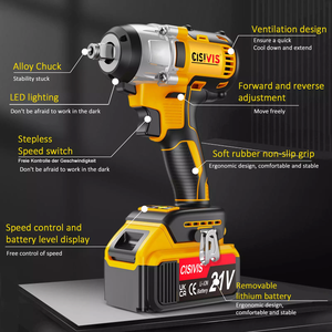 Schraubens chl üssel 21V Batterie N.M Drehmoment Bürstenloser elektrischer Schlags ch rauber Zoll Akku-Elektro werkzeug für den industriellen und DIY-Einsatz - Product Image 5