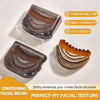 Ensemble de pinceaux de contour pour le visage Life Girls, tailles grande et petite, pinceau Gua Sha pour les yeux et le cou, outils de maquillage (modèle G1117)