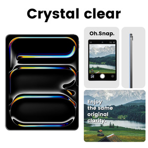 ฟิล์มกันรอยหน้าจอสำหรับ <span class=keywords><strong>iPad</strong></span> Pro 11 2025 แบบติดตั้งง่าย ป้องกันแรงโน้มถ่วง กระจกนิรภัยสำหรับ <span class=keywords><strong>iPad</strong></span> พร้อมระบบกำจัดฝุ่นอัตโนมัติ - Product Image 3