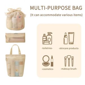 New Mesh Wash Bag Portable Travel <b>Makeup</b> Bag Mesh Cosmetic Bag for Toiletry <b>Case</b> - Product Image 6