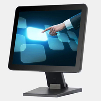 Écran tactile USB carré de 15 pouces, moniteur tactile capacitif interactif de 15 pouces pour système POS, caisse enregistreuse de vente au détail