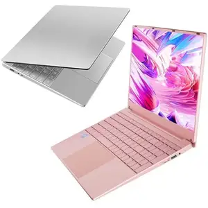 Wholesale 15.6 inch cheap pink laptop DDR4 Ram 8GB SSD 1TB notebook computer with finger print unlock for office laptop