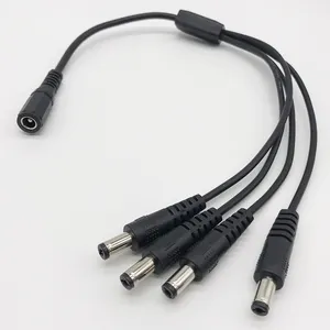 kebaolong 12v dc 5.5*2.1 mm plug 1 Female to 4 Male plug splitter 0.35m DC power Cable