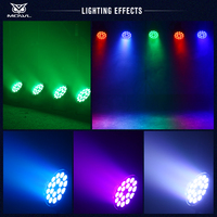 18x18W RGBWAUV 6in1 DMX Control Sound Activated LED Par Light dj Club Stage Lights