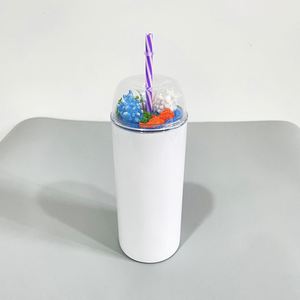 Gobelet isotherme 10oz 20oz 22oz avec couvercle dôme vierge pour sublimation, idéal pour mini figurines en résine - Product Image 2
