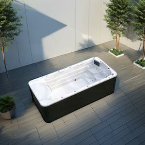 Spa de natación al aire libre con masaje de hidromasaje y flujo de chorro ajustable - Product Image 5