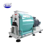 YUDA la plus populaire 22kw 1-4 t/h machine de broyeur à marteaux de balle de riz rectifieuse pour le maïs