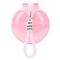 Bouteille d'eau portable anti-fuite pour chien, bol de voyage pliable en silicone pour la marche en plein air, la randonnée et le camping, logo personnalisé