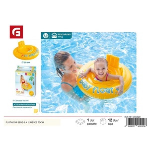 Galleggiante bambino da 6 a 12 mesi 70cm
