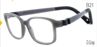 Lunettes optiques pour enfants en silicone transparent à monture intégrale, écologiques, à changement de couleur, rouges, sans vis, avec monture amovible, importées