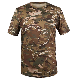 เสื้อยืดลายพรางสำหรับล่าสัตว์ในฤดูร้อน – เสื้อยืดแบบยุทธวิธีสำหรับกิจกรรมกลางแจ้ง ระบายอากาศได้ดี น้ำหนักเบา ซับเหงื่อ เหมาะสำหรับการเดินป่า ตกปลา และตั้งแคมป์ - Product Image 1