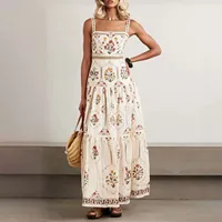 Robe sans manches cintrée taille haute en polyester pour femme de bureau, idéale pour les vacances d'été, disponible en plusieurs couleurs et tailles