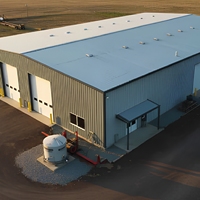 Bâtiment en structure acier de haute qualité à prix compétitifs pour l'élevage de chevaux, de chèvres et de vaches