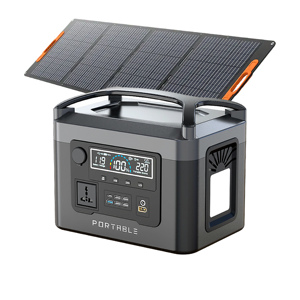 แบตเตอรี่ลิเธียมไอออนแบบพกพา 800W/2000W ความจุสูง พร้อมหน้าจอ LED ระบบป้องกัน BMS แผงโซลาร์เซลล์ สำหรับรถยนต์ RV พอร์ตเชื่อมต่อไฟฟ้ากระแสตรง ไฟฉายแบบ Pure Sine - Product Image 1