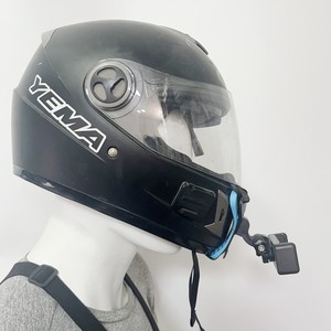 Soporte de montaje para casco de motocicleta, correa de barbilla, soporte para GoPros Hero Xiaomi Yi <span class=keywords><strong>4K</strong></span>, cámara de acción, incluye soporte para teléfono móvil - Product Image 6